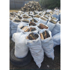 Дрова сухі 100% в мішках (дуб бук граб) Васильків