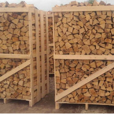 Дрова в ящиках твердих порід та сосна колоті, кругляк Гнідин